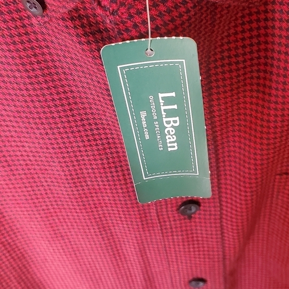 L.L. Bean Traditional Fit Flannel Rustic Red Hadth Long Slv Sz XL Shirt - Picture 12 of 17